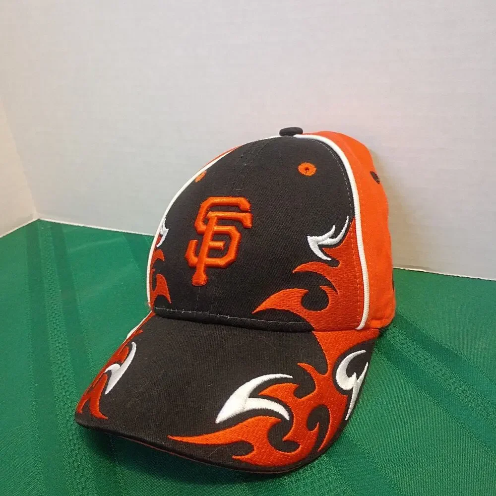 New Era MLB San Francisco Giants Baseball Cap Hat Youth Orange Black